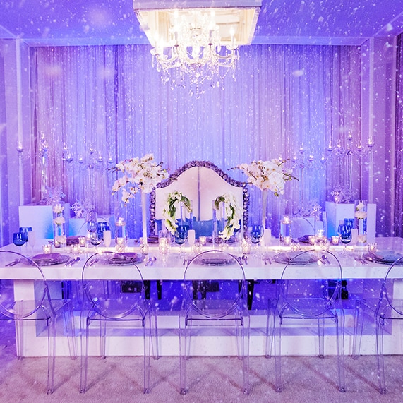 Decor Frozen Inspired Winter Wonderland Reception Decor Frozen Inspired Winter Wonderland Reception