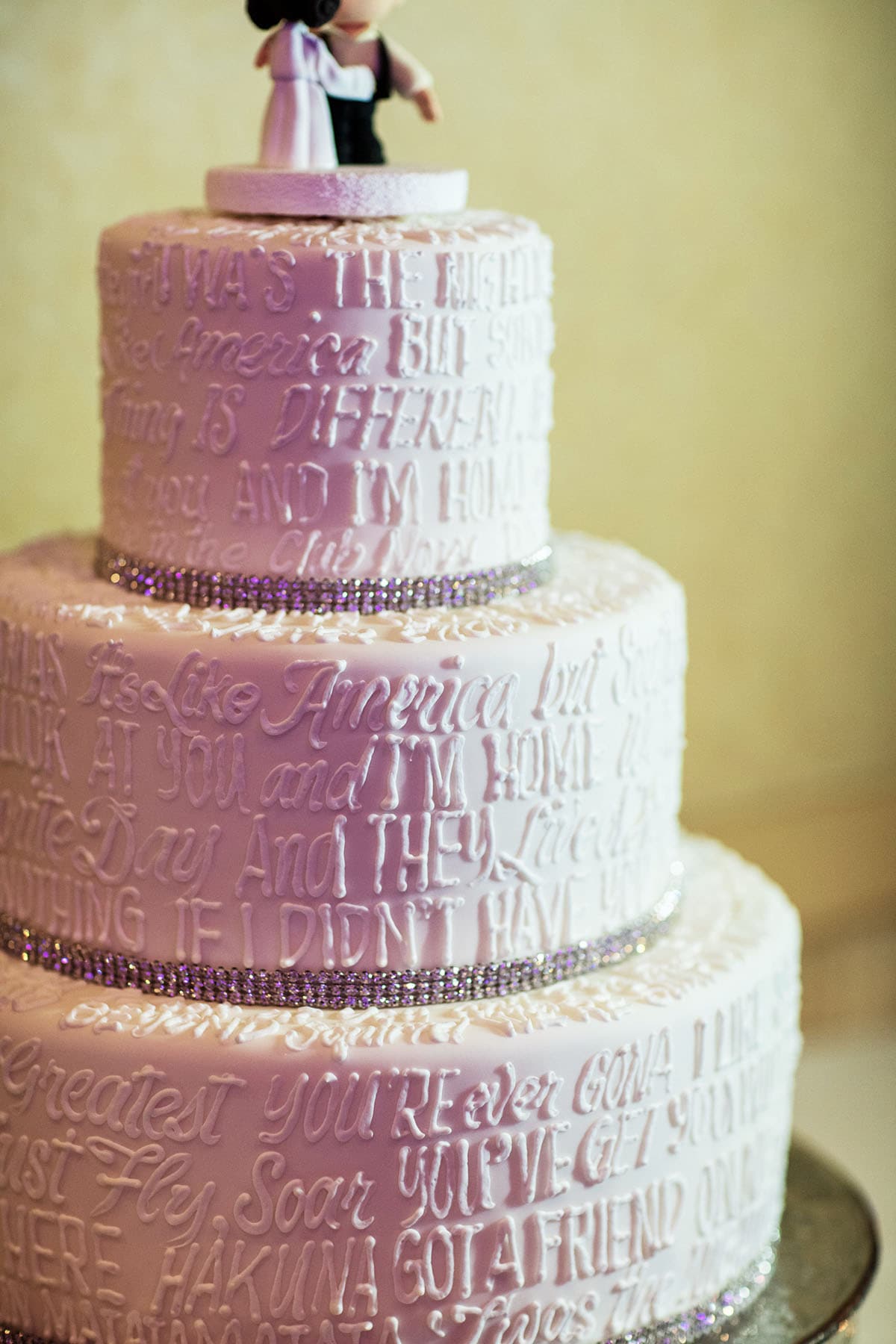 Wedding Cake Wednesday Disney Movie Quotes Weddings Elegant Way To Show Off A Touch Of Disney For Those Who Don T Want Go Over The Top Just Look At Photos This Cake Says It All Literally